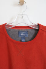 G.H. Bass & Co. Orange Fleece Long Sleeved Shirt | XL
