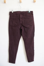 American Eagle Burgundy Hi-Rise Jeggings | 12