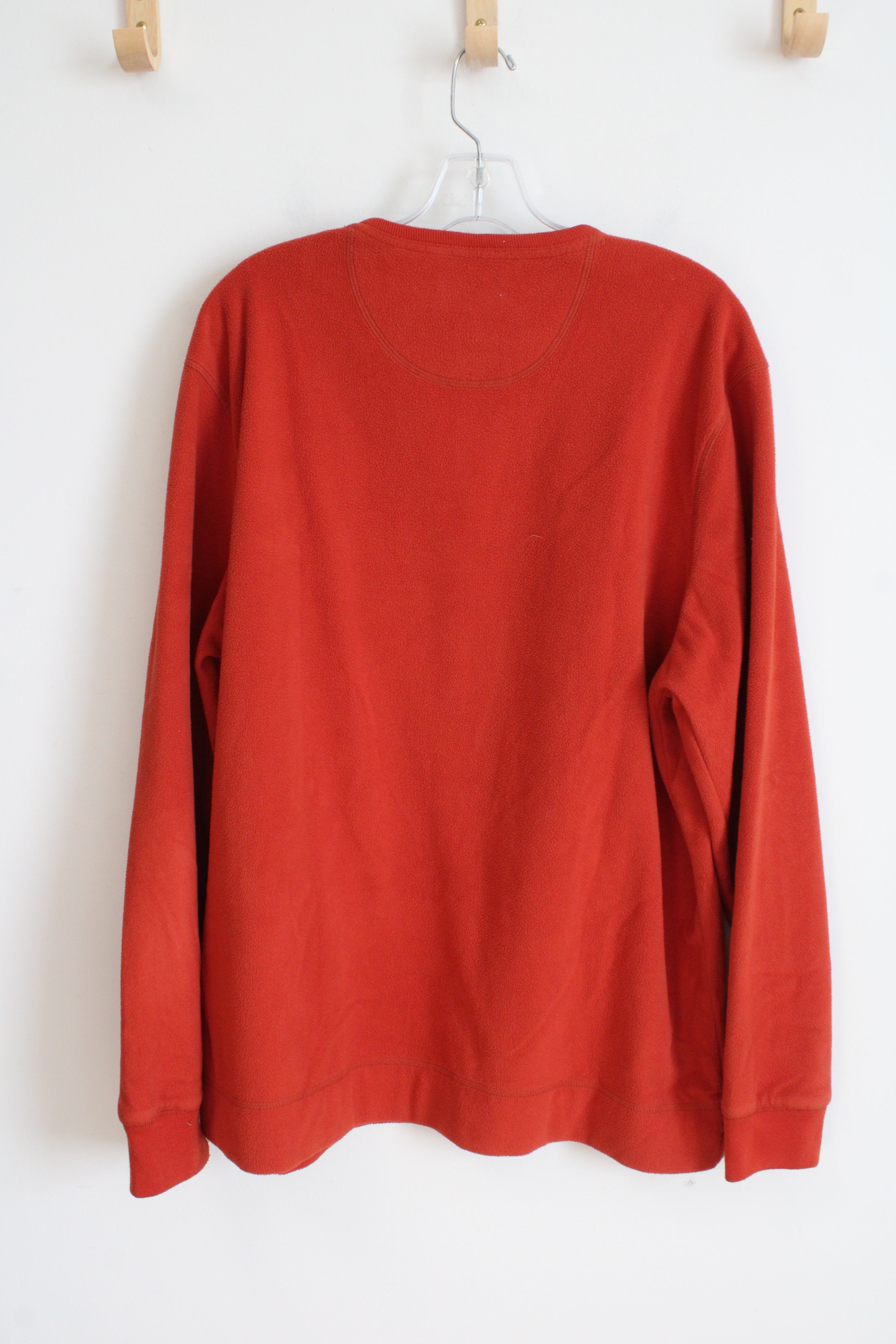 G.H. Bass & Co. Orange Fleece Long Sleeved Shirt | XL