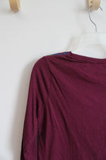 Caribbean Joe Purple Floral Top | M