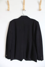 Ann Taylor Factory Black One Button Blazer | 14
