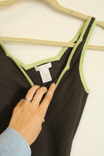 By Artisan Green Knit Silk Blend Tank | S