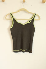 By Artisan Green Knit Silk Blend Tank | S