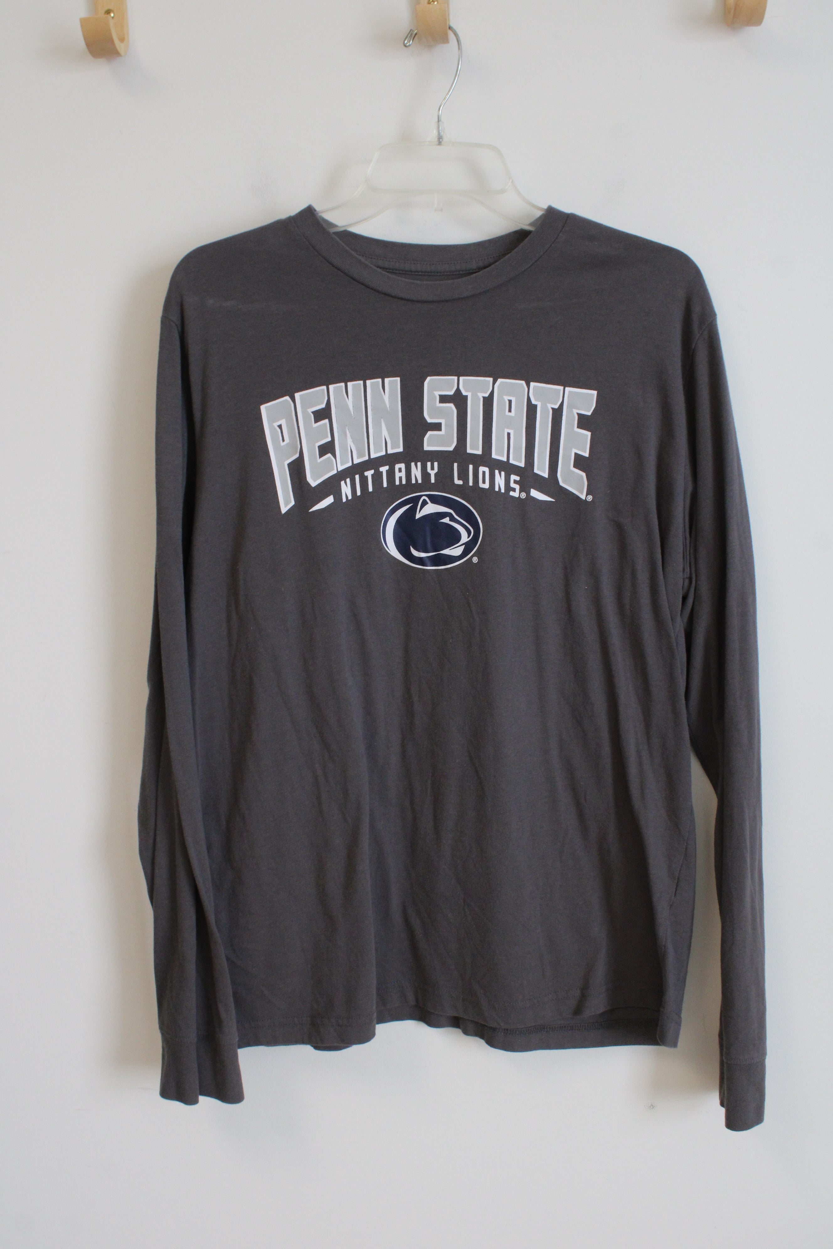 Knights Apparel Penn State Nittany Lions Gray Long Sleeved Shirt | L