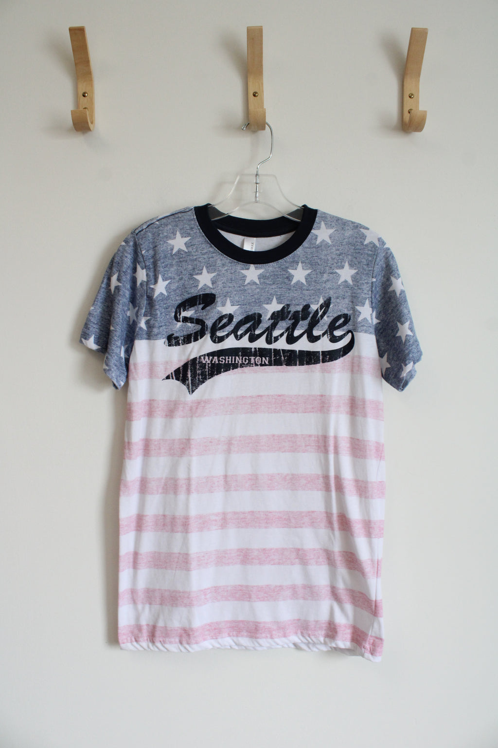 Teemax American Flag Seattle Washington Shirt | S