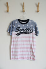 Teemax American Flag Seattle Washington Shirt | S