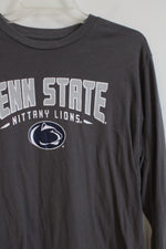 Knights Apparel Penn State Nittany Lions Gray Long Sleeved Shirt | L