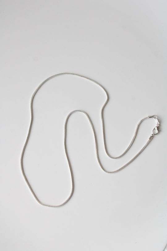 Sterling Silver 24" Snake Chain Necklace