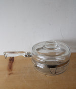 Vintage Pyrex Flameware #6213-B 1.5 Quart Clear Glass Saucepan