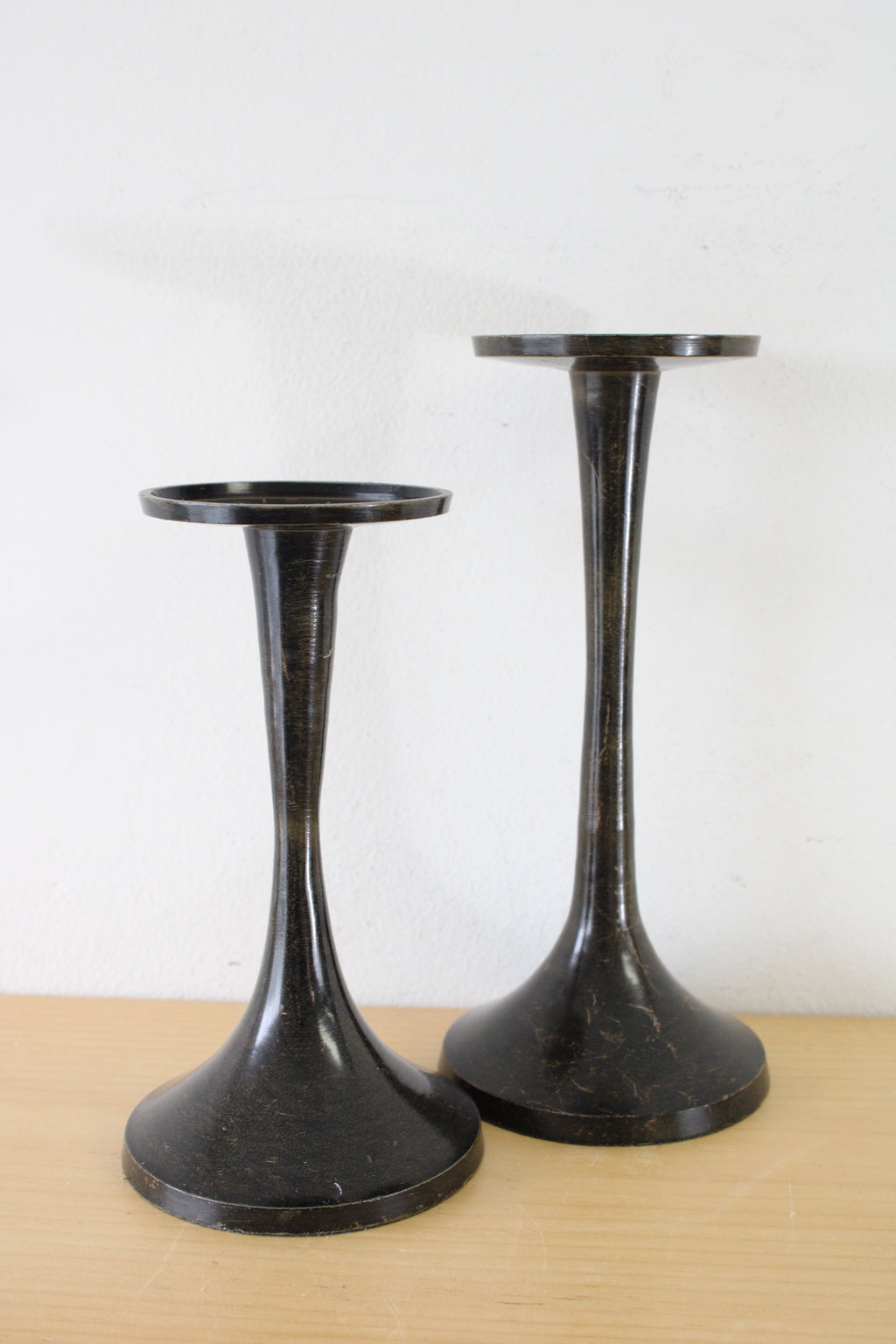 Tall Rustic Pillar Candle Holders