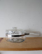 Vintage Pyrex Flameware #6213-B 1.5 Quart Clear Glass Saucepan