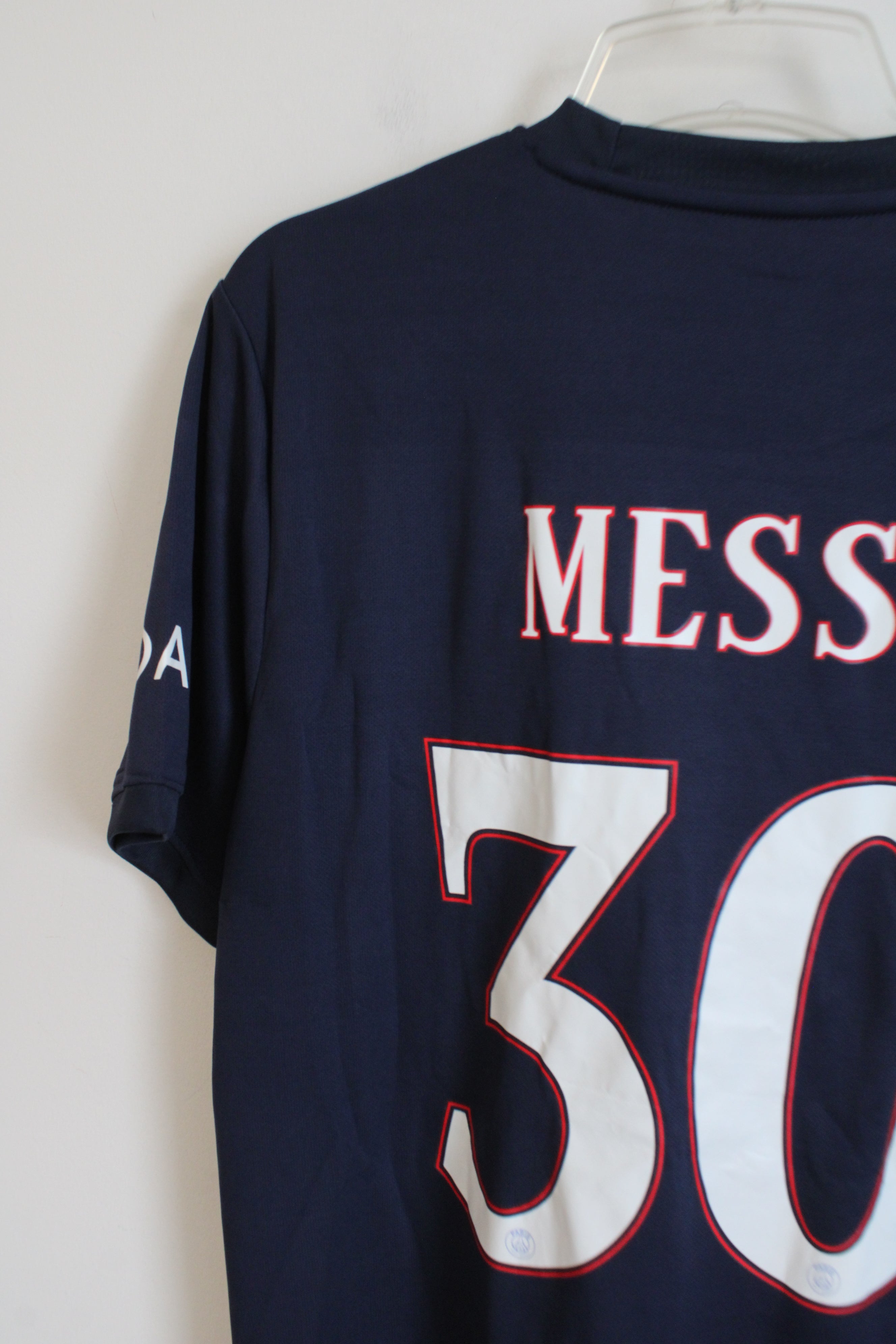 Paris Saint-Germain Qatar Airways #30 Messi Home Jersey | L