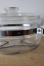 Vintage Pyrex Flameware #6213-B 1.5 Quart Clear Glass Saucepan