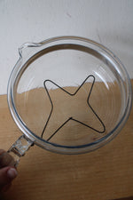 Vintage Pyrex Flameware #6213-B 1.5 Quart Clear Glass Saucepan