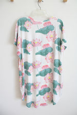 NEW LuLaRoe Mitzi White Pink & Green Floral Top | 3XL