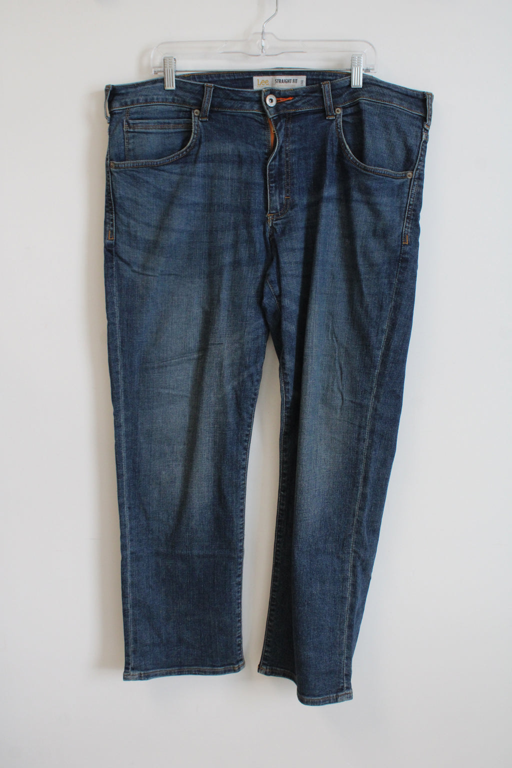 Lee Straight Fit Straight Leg Dark Wash Jeans | 38X30