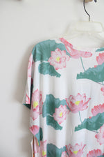 NEW LuLaRoe Mitzi White Pink & Green Floral Top | 3XL