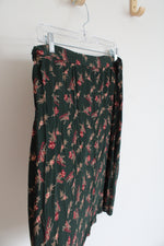 Maggie Lawrence Dark Green Floral Skirt | 18/20