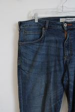 Lee Straight Fit Straight Leg Dark Wash Jeans | 38X30