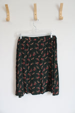 Maggie Lawrence Dark Green Floral Skirt | 18/20