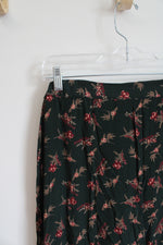 Maggie Lawrence Dark Green Floral Skirt | 18/20