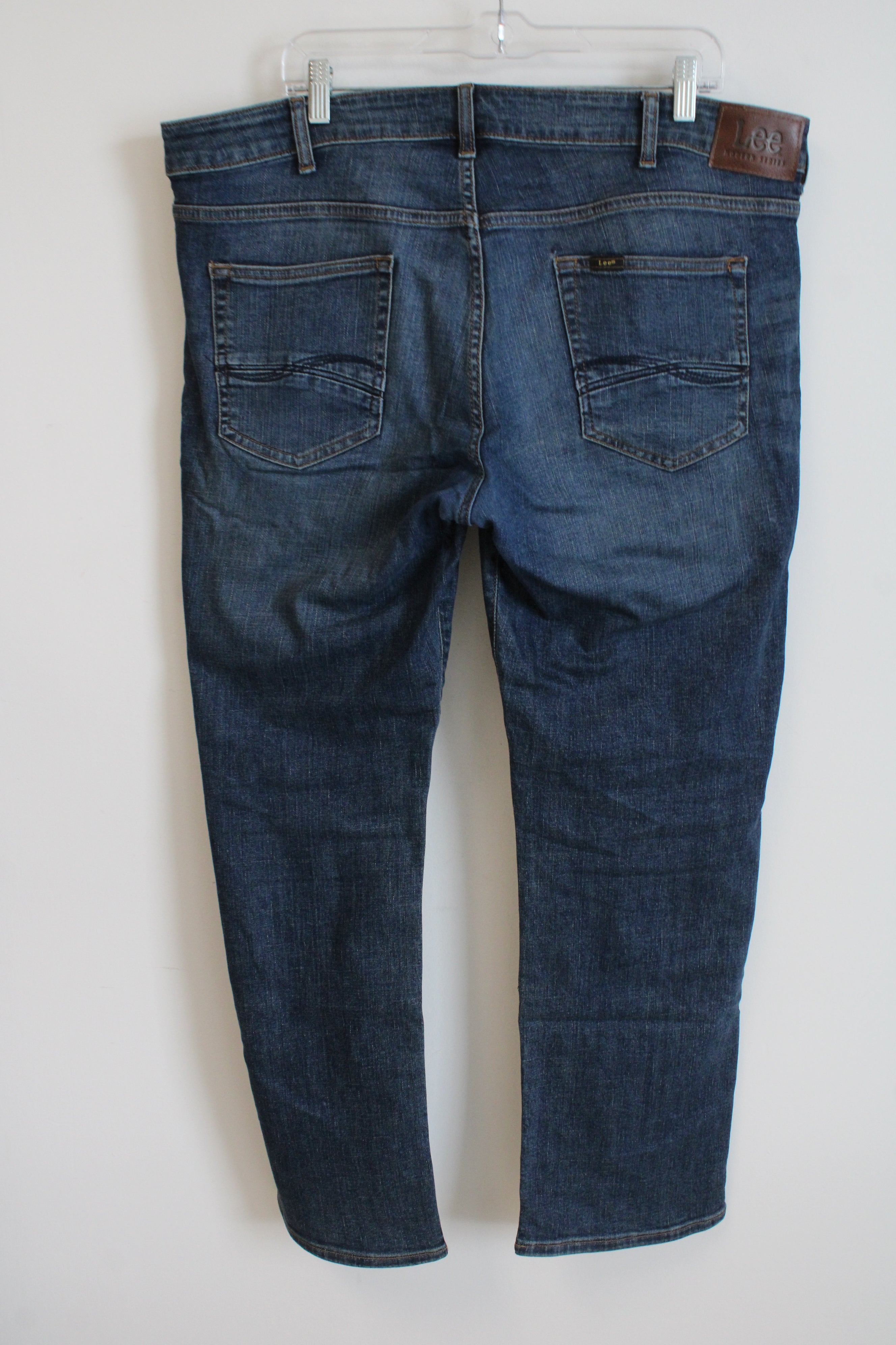 Lee Straight Fit Straight Leg Dark Wash Jeans | 38X30