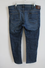 Lee Straight Fit Straight Leg Dark Wash Jeans | 38X30