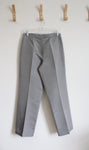 Ann Taylor LOFT Gray Silk Trouser Pants | 8