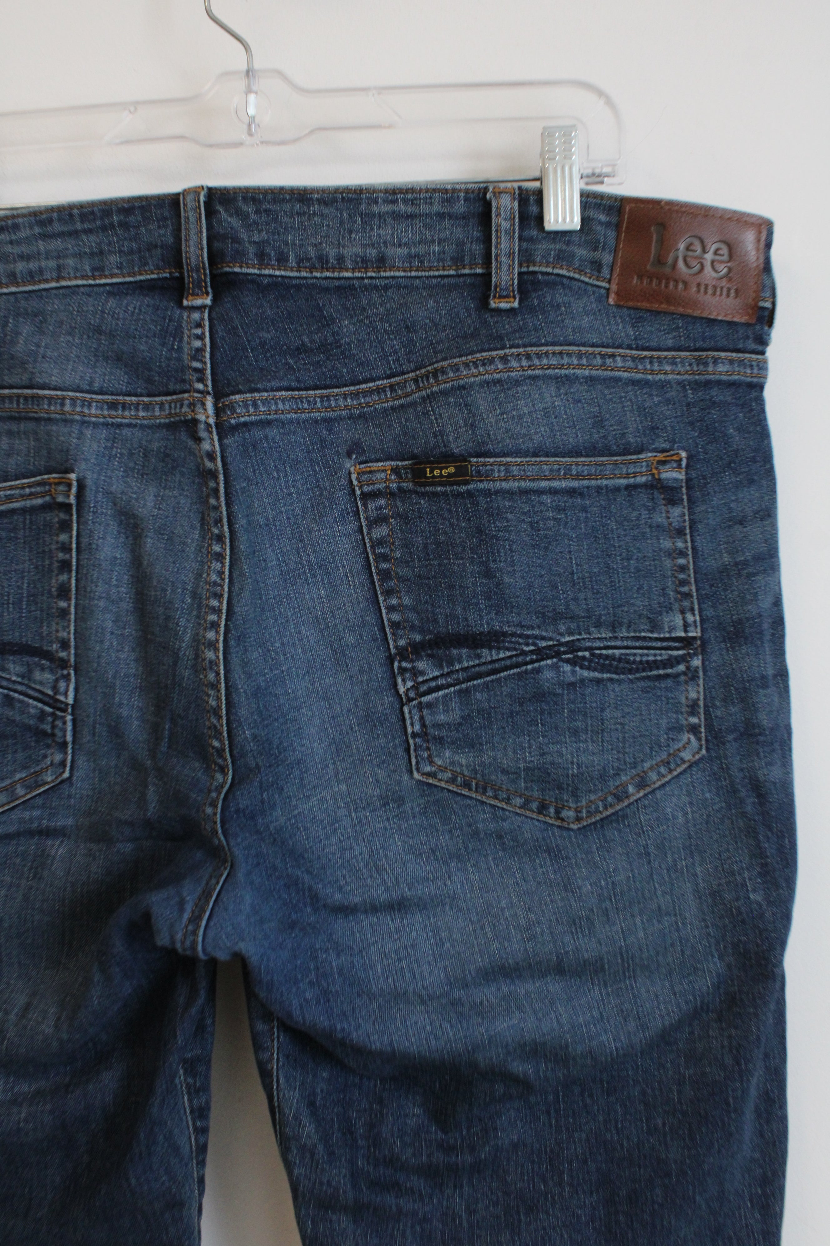 Lee Straight Fit Straight Leg Dark Wash Jeans | 38X30