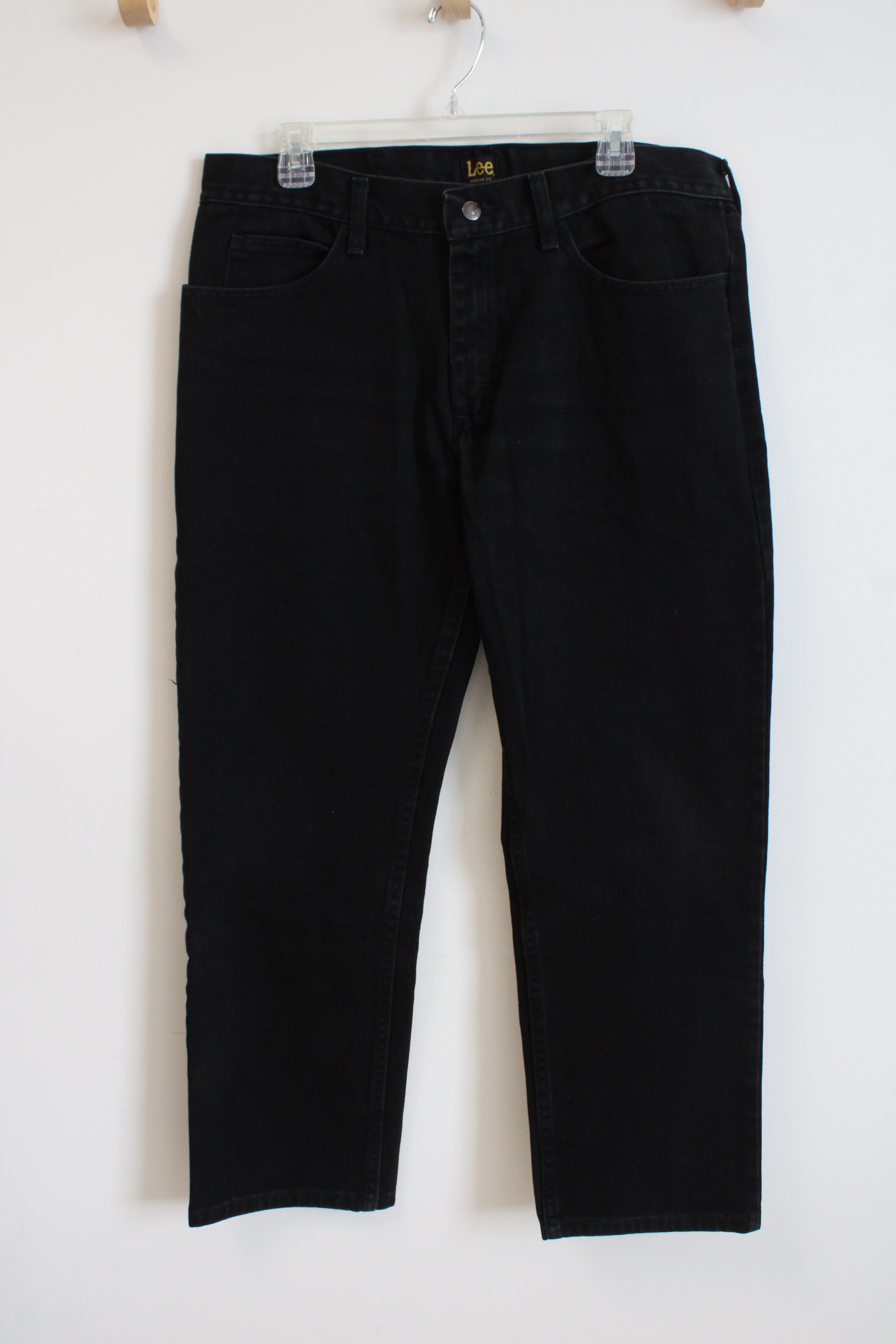 Lee Regular Fit Black Jeans | 36X30