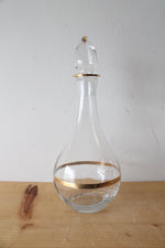 Imperial Crystal Collection Mouth Blown 24kt Gold Trimmed 5-Piece Wine Set