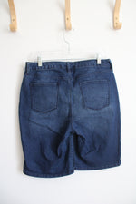 Gloria Vanderbilt Dark Wash Jean Shorts | 12