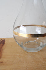 Imperial Crystal Collection Mouth Blown 24kt Gold Trimmed 5-Piece Wine Set