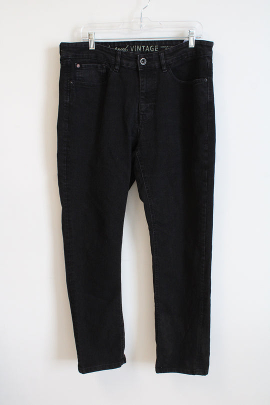 Weatherproof Vintage Davidson Straight Fit Black Jeans | 34X32