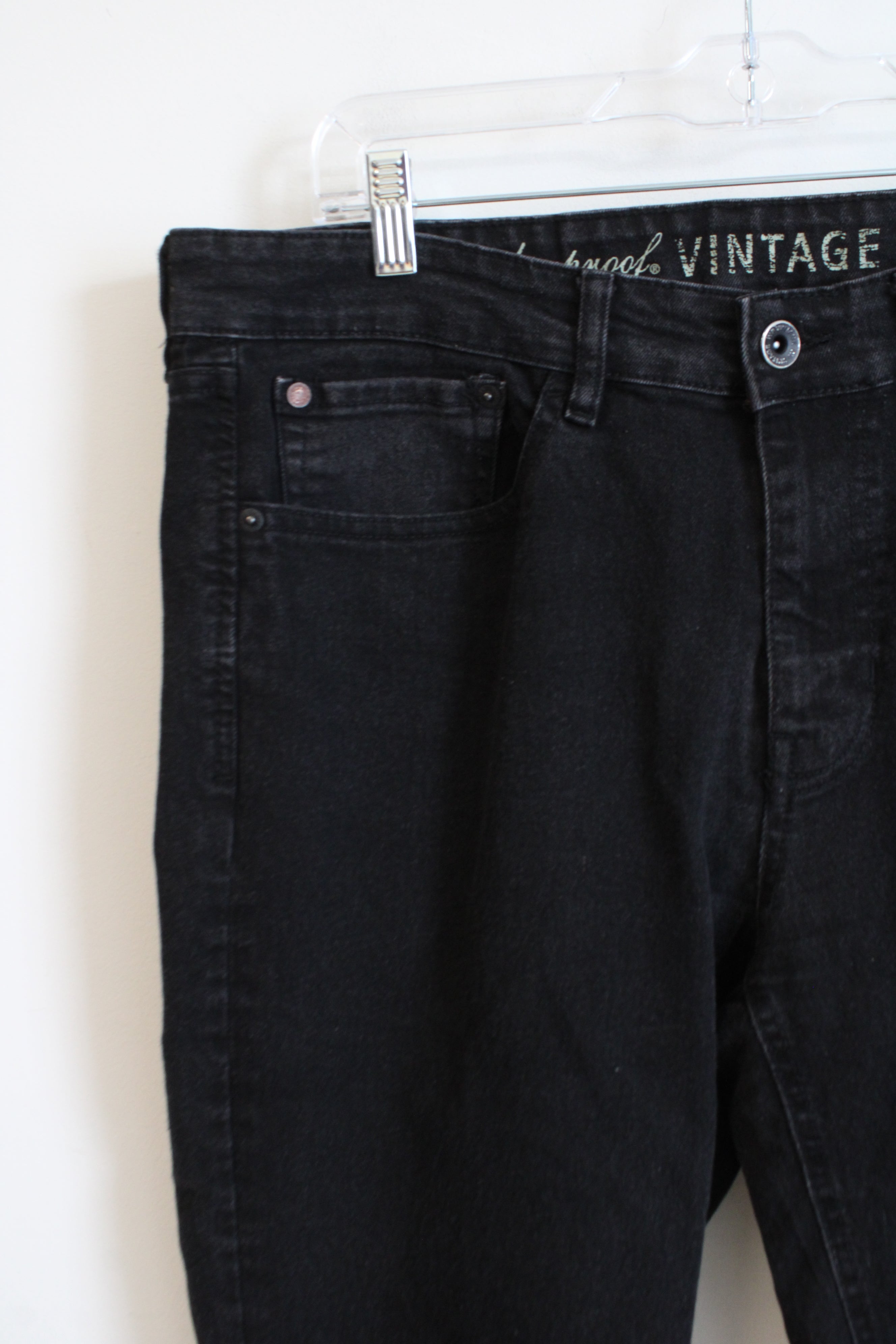 Weatherproof Vintage Davidson Straight Fit Black Jeans | 34X32
