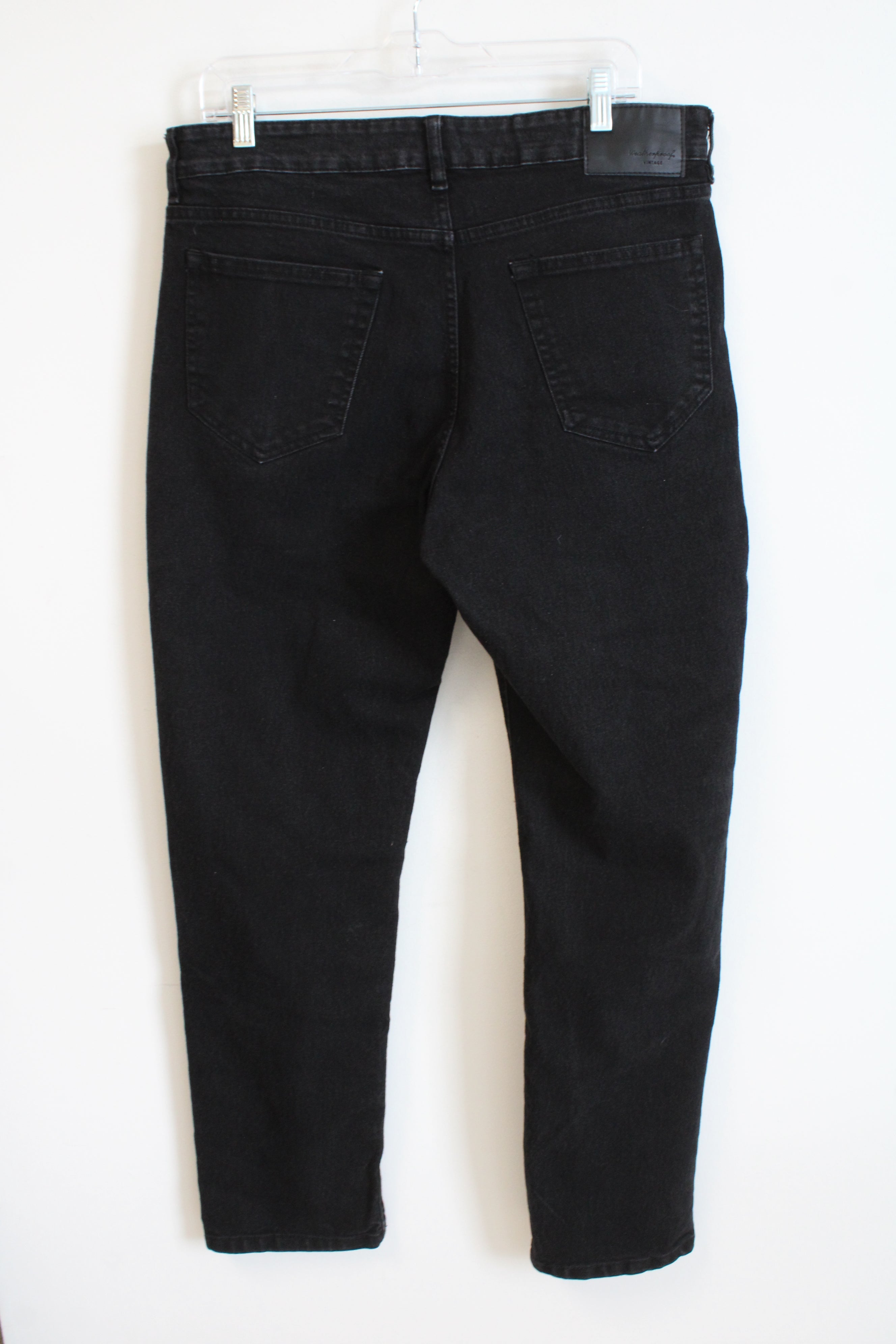 Weatherproof Vintage Davidson Straight Fit Black Jeans | 34X32