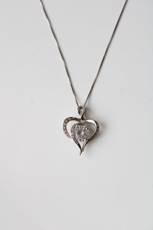 Sterling Silver Heart Pendant Necklace