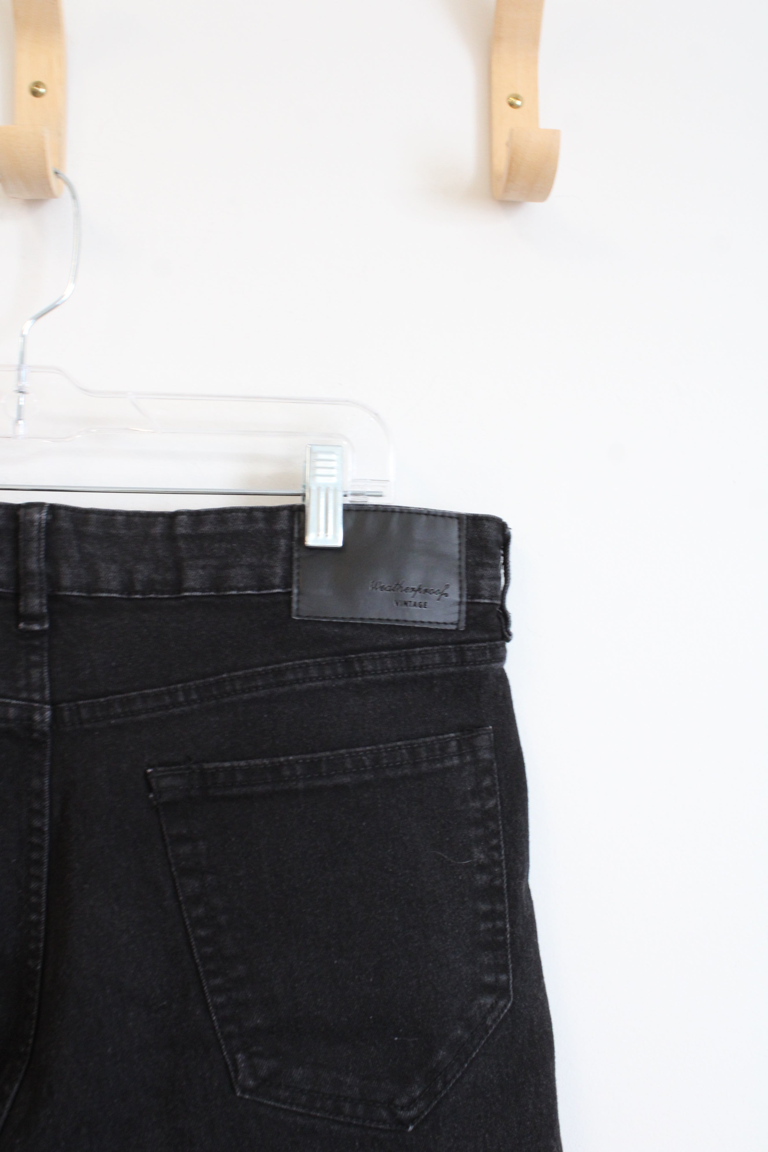 Weatherproof Vintage Davidson Straight Fit Black Jeans | 34X32