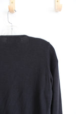 Norton McNaughton Black Soft Beaded Connected Cardigan & Top Set | S