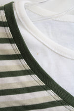 NEW Hasting & Smith Green & White Striped Long Sleeved Tee | M Petite