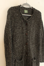 Aran Woolen Mils Gray Cardigan | XXL