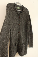 Aran Woolen Mils Gray Cardigan | XXL