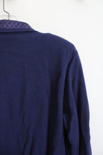 NEW Teddi Navy Ribbed Jacket | M Petite