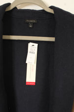 NEW Talbots Camel Brown & Navy Blue Wool Blend Vest | L