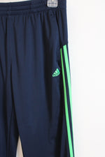 Adidas Navy Green Stripe Sweatpants | S