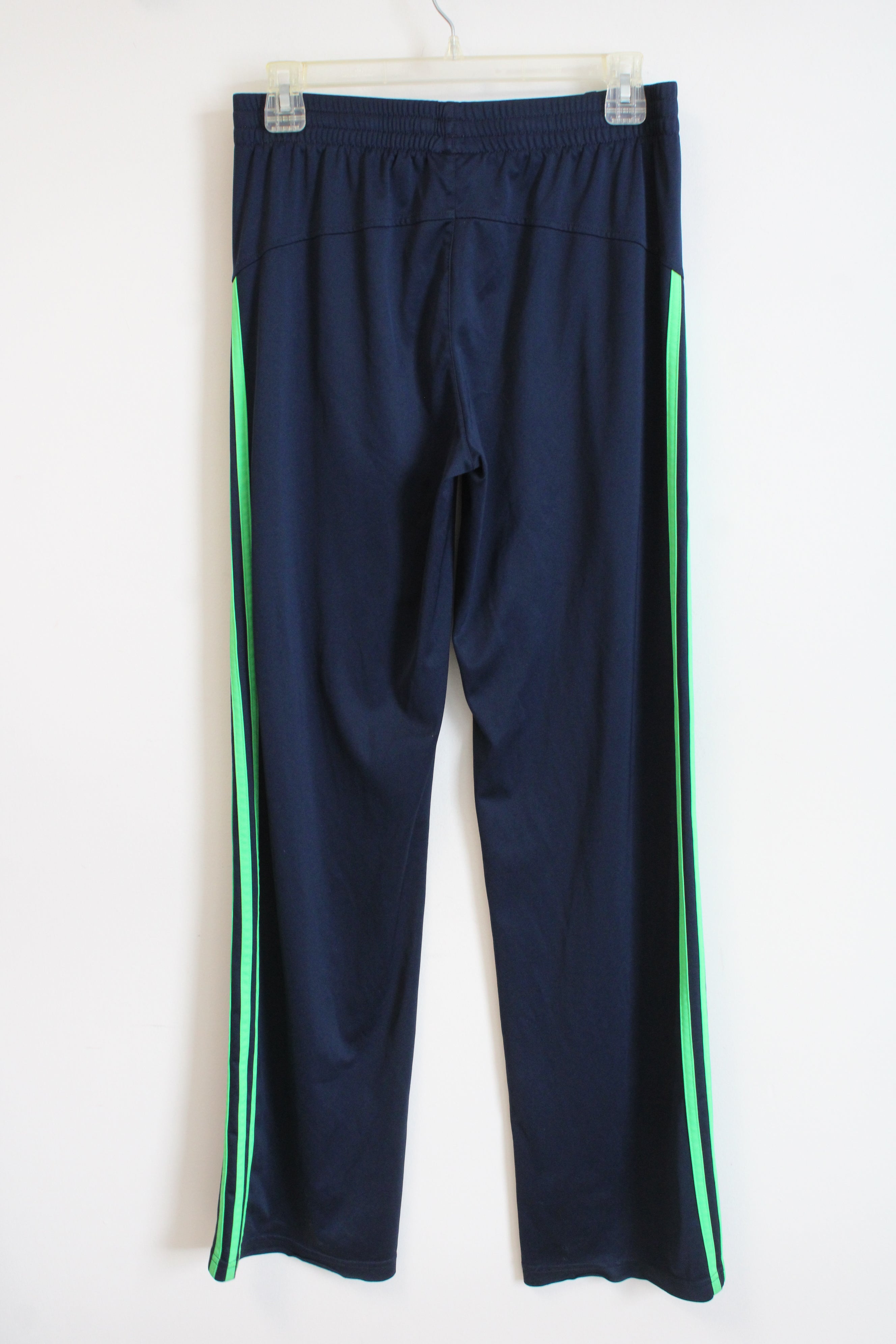 Adidas Navy Green Stripe Sweatpants | S