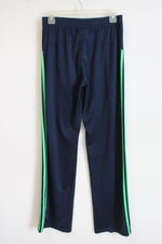 Adidas Navy Green Stripe Sweatpants | S