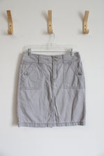 Eddie Bauer Gray Cotton Skirt | 2