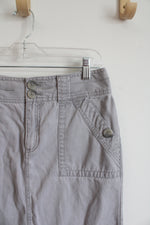 Eddie Bauer Gray Cotton Skirt | 2