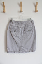 Eddie Bauer Gray Cotton Skirt | 2